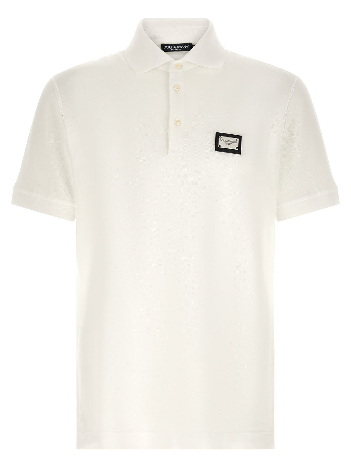 Polo en coton blanc Dolce &amp; Gabbana