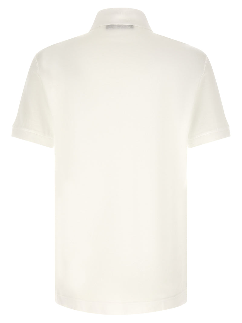 Dolce & Gabbana White Cotton Polo Shirt