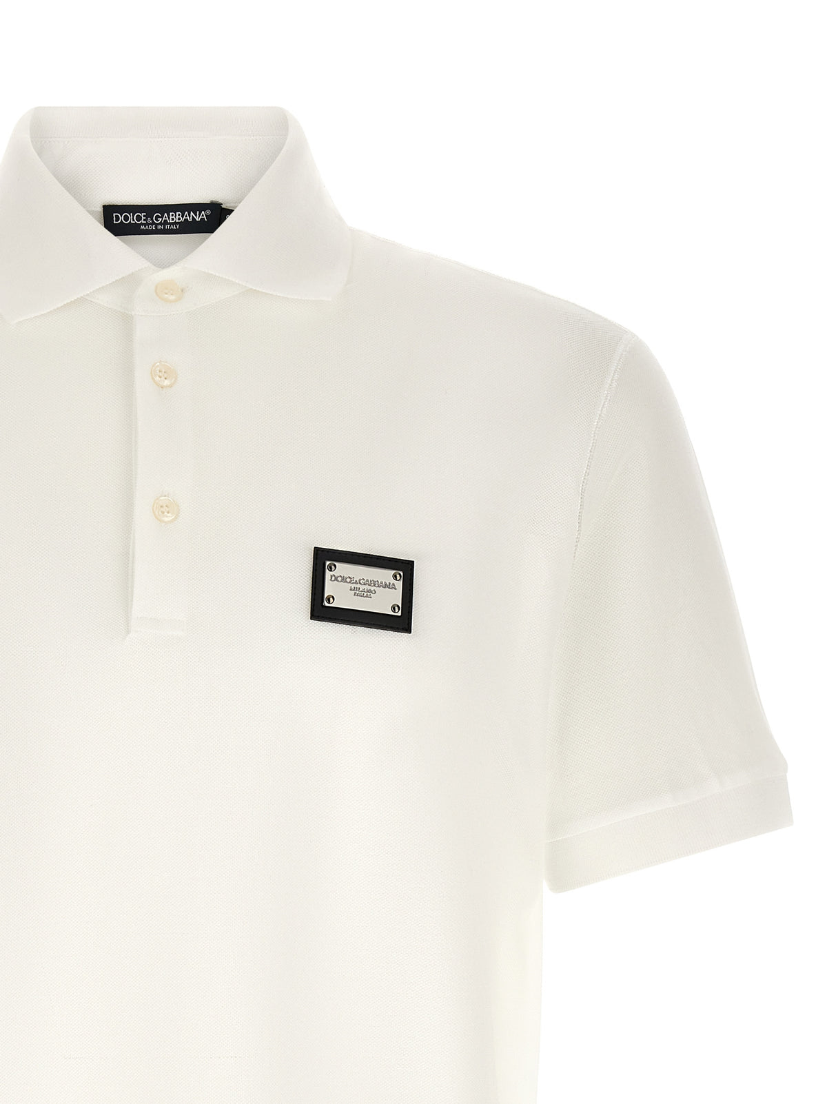 Polo en coton blanc Dolce &amp; Gabbana