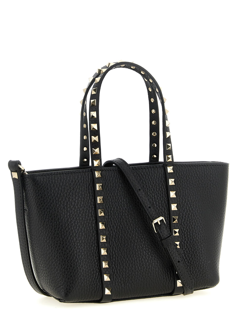 Valentino Garavani Black Calfskin Tote Bag