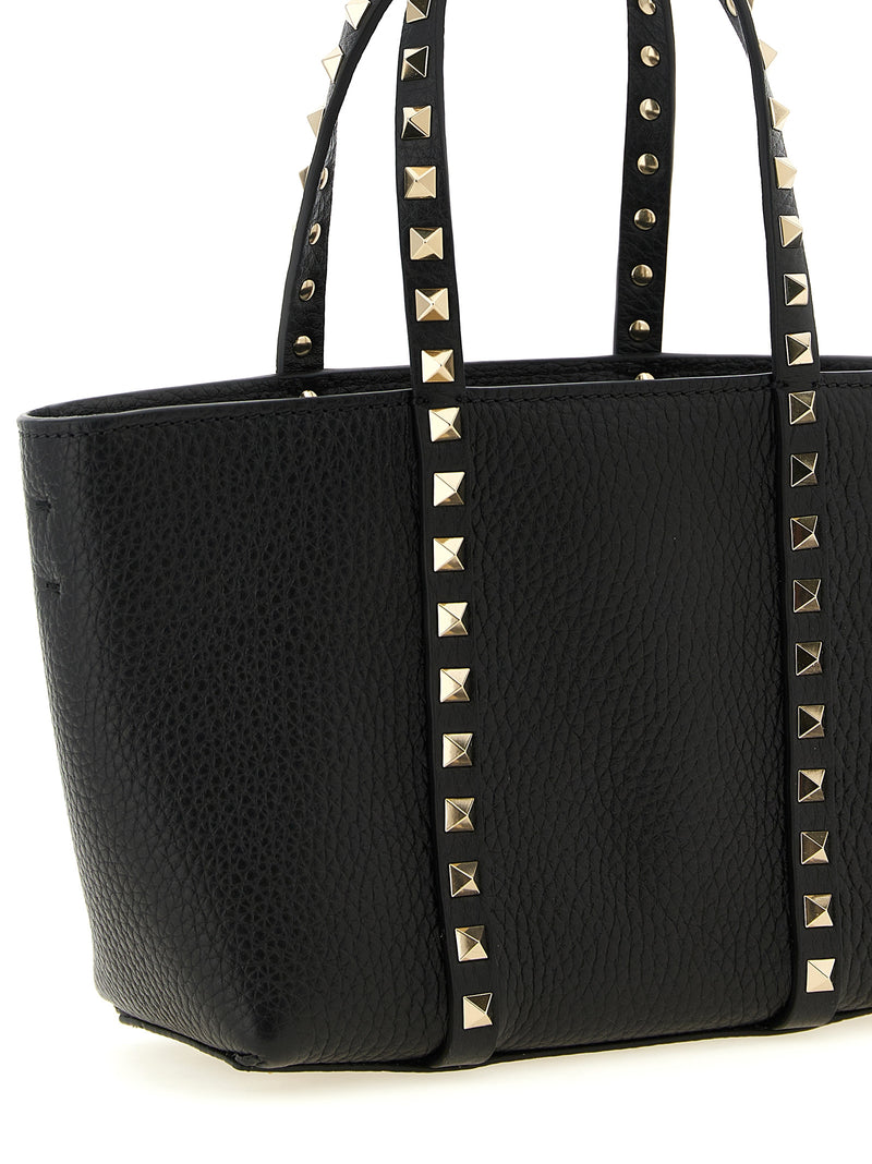 Valentino Garavani Black Calfskin Tote Bag