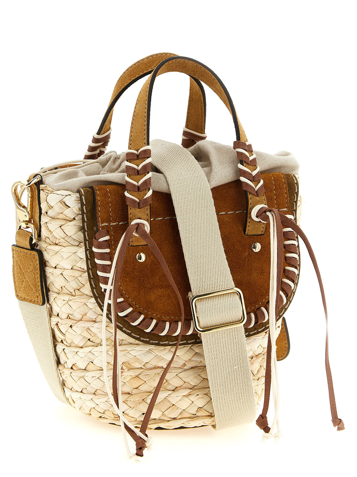 CUBA LAB Beige Pantograph Handbag - Sustainable Style