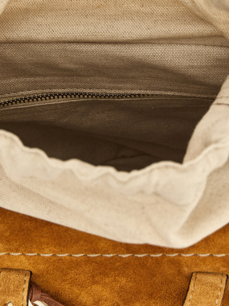 CUBA LAB Beige Pantograph Handbag - Sustainable Style