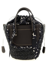 CUBA LAB Black Pantograph Handbag - Habanera Silk Collection