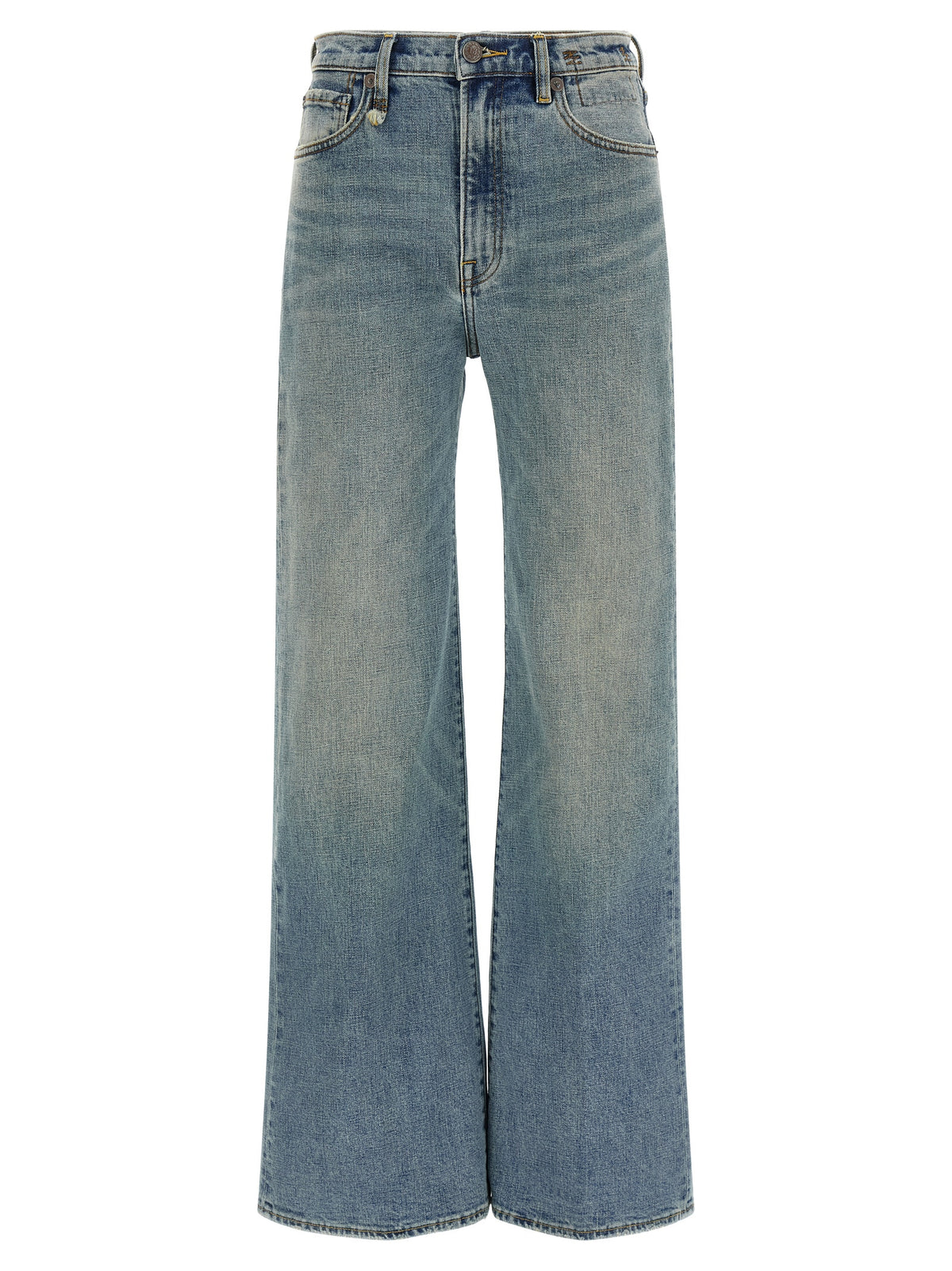 Jean évasé en coton bleu R13