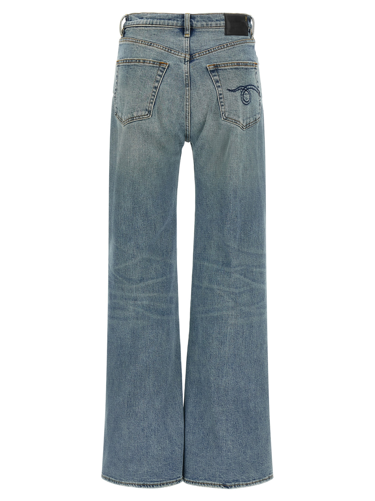 Jean évasé en coton bleu R13