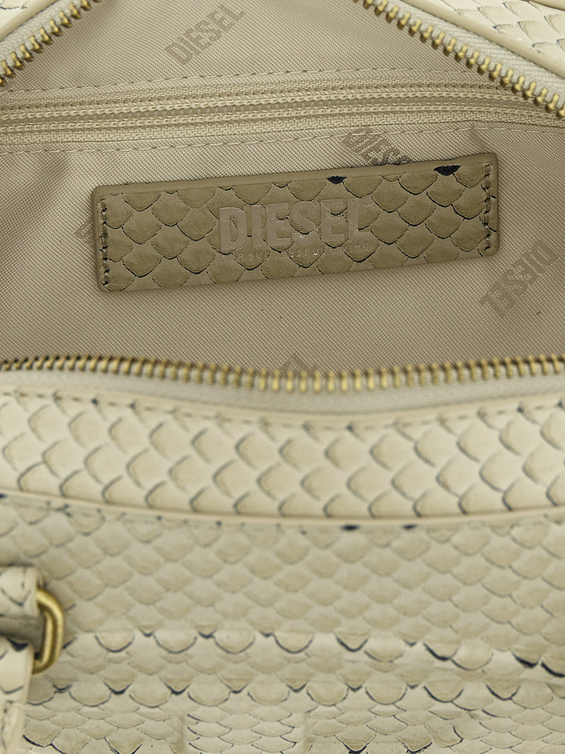Diesel 1DR Dome Beige Shoulder Bag