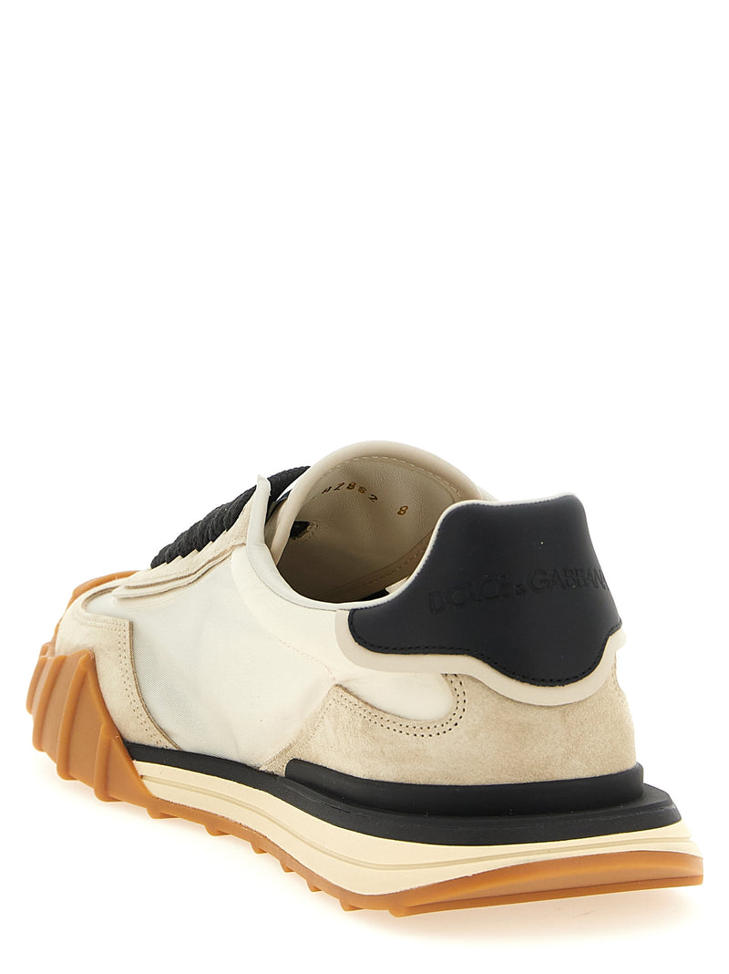Dolce & Gabbana Black Calfskin Athletic Sneakers for Men