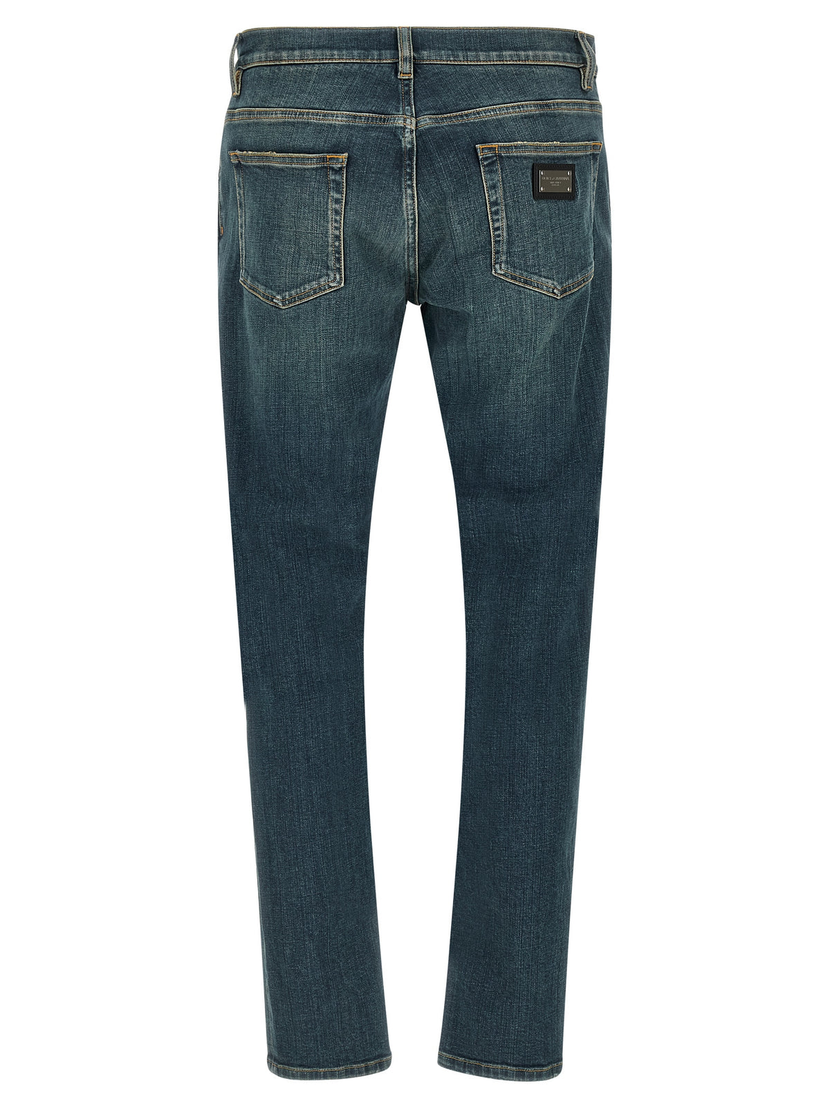 Jean Dolce & Gabbana bleu en coton coupe slim