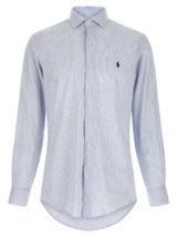 Polo Ralph Lauren Blue Linen Blouse