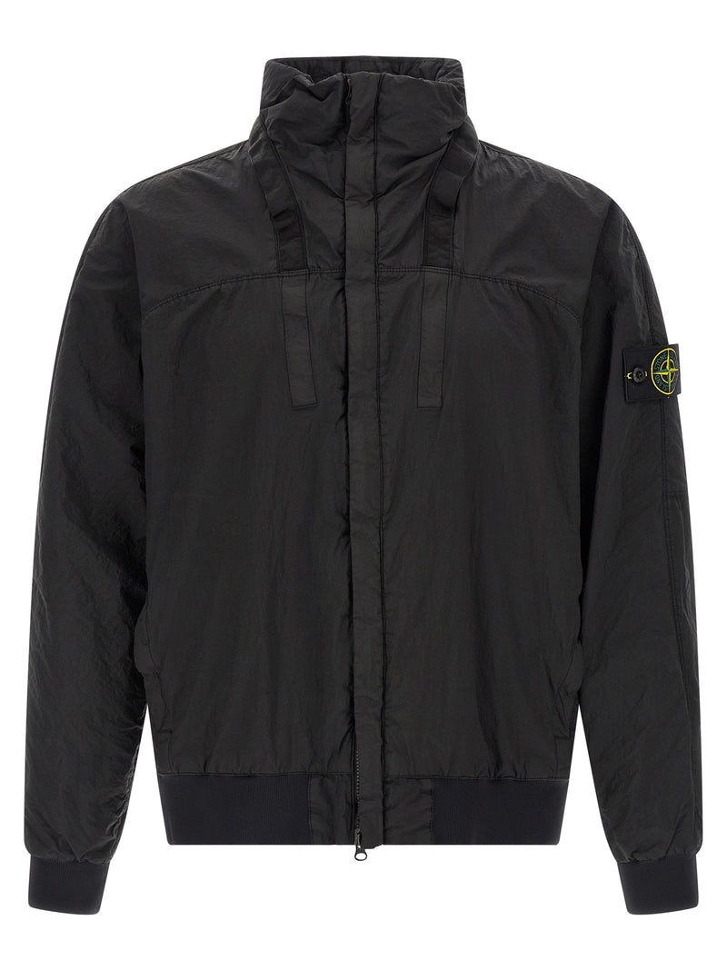 Blouson Stone Island en polyamide noir
