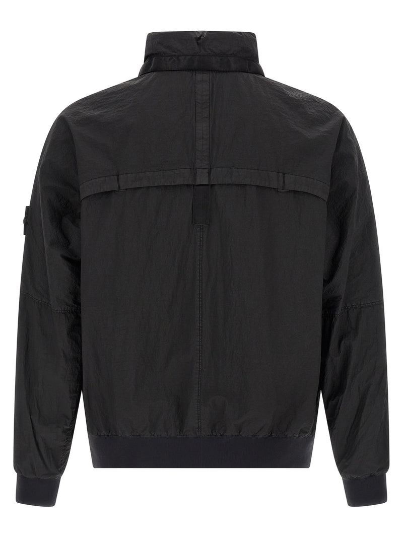 Blouson Stone Island en polyamide noir