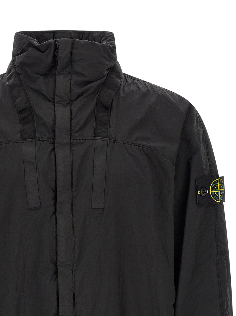 Blouson Stone Island en polyamide noir