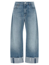 Jean court en coton bleu denim Mother