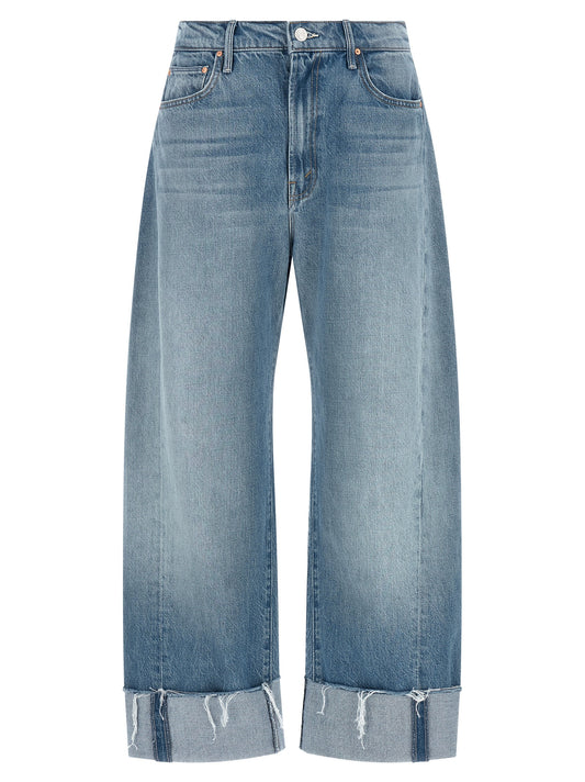 Jean court en coton bleu denim Mother