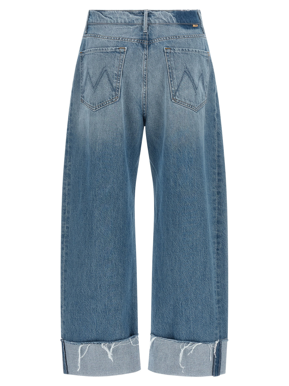 Jean court en coton bleu denim Mother