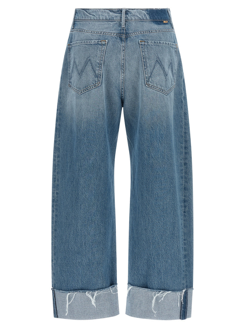 Jean court en coton bleu denim Mother