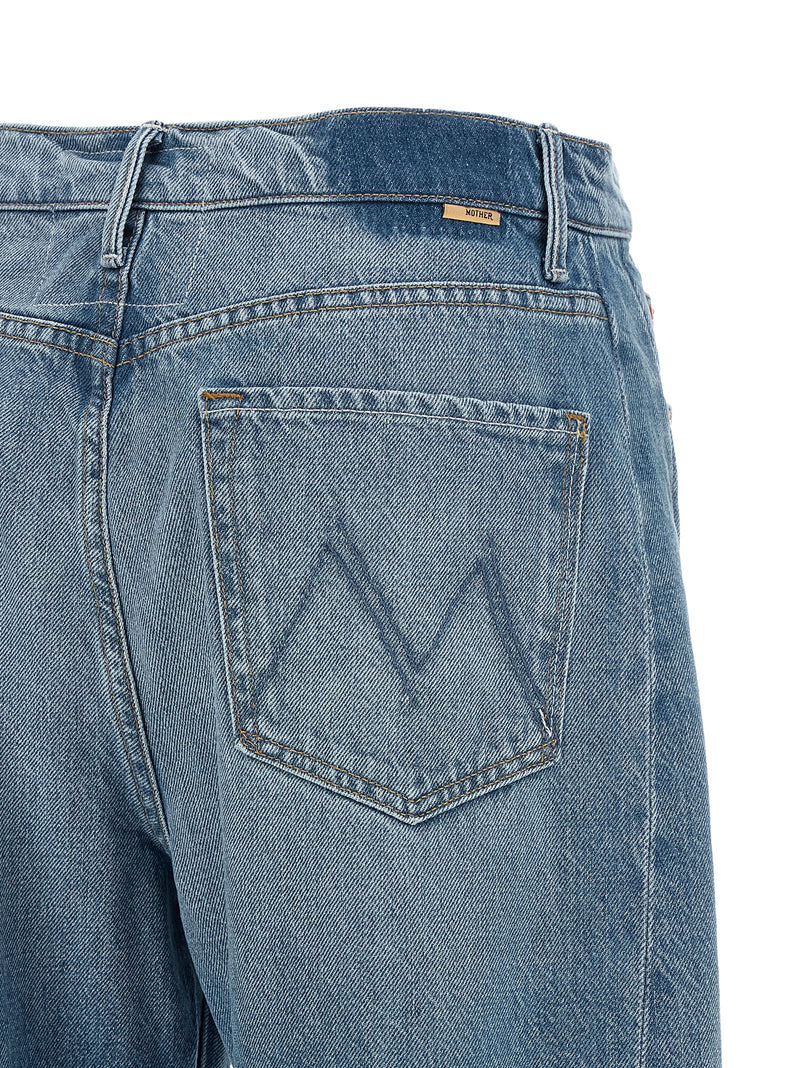 Jean court en coton bleu denim Mother