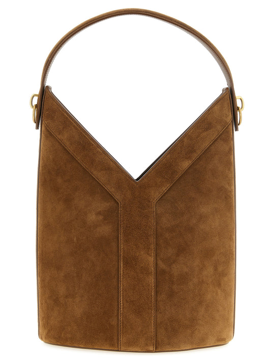 Sac bandoulière Saint Laurent en veau marron