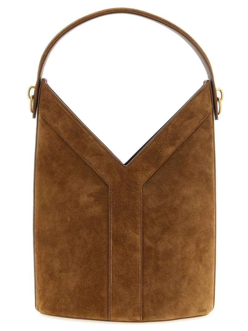 Sac bandoulière Saint Laurent en veau marron