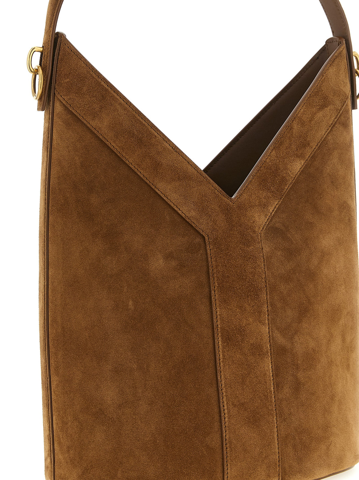 Sac bandoulière Saint Laurent en veau marron