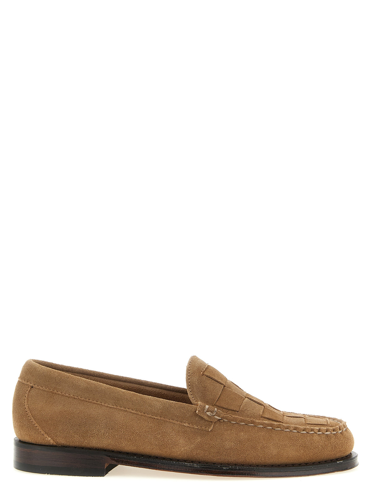 G.H. BASS Weejuns Beige Cowhide Slip-On Loafers for Men