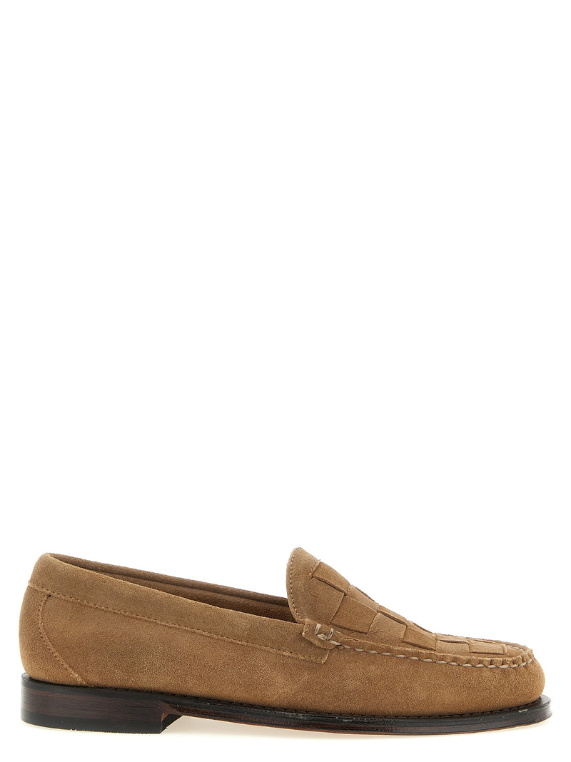 G.H. BASS Weejuns Beige Cowhide Slip-On Loafers for Men