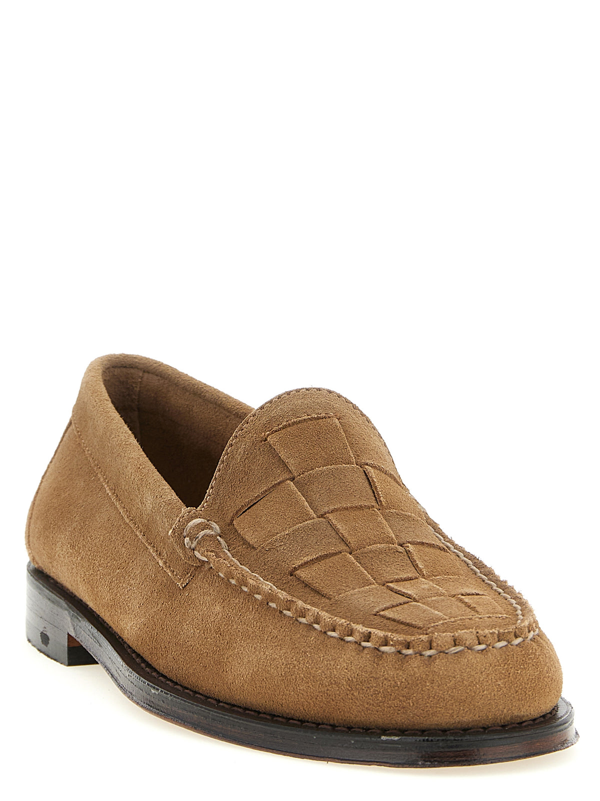 G.H. BASS Weejuns Beige Cowhide Slip-On Loafers for Men