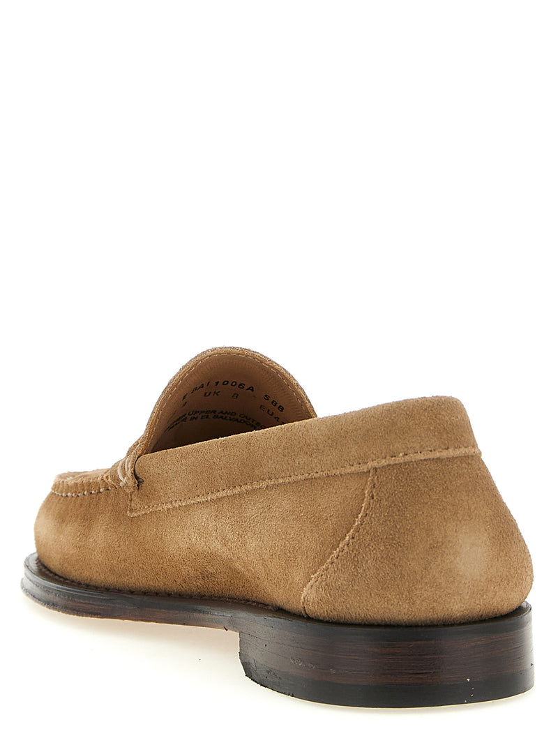 G.H. BASS Weejuns Beige Cowhide Slip-On Loafers for Men