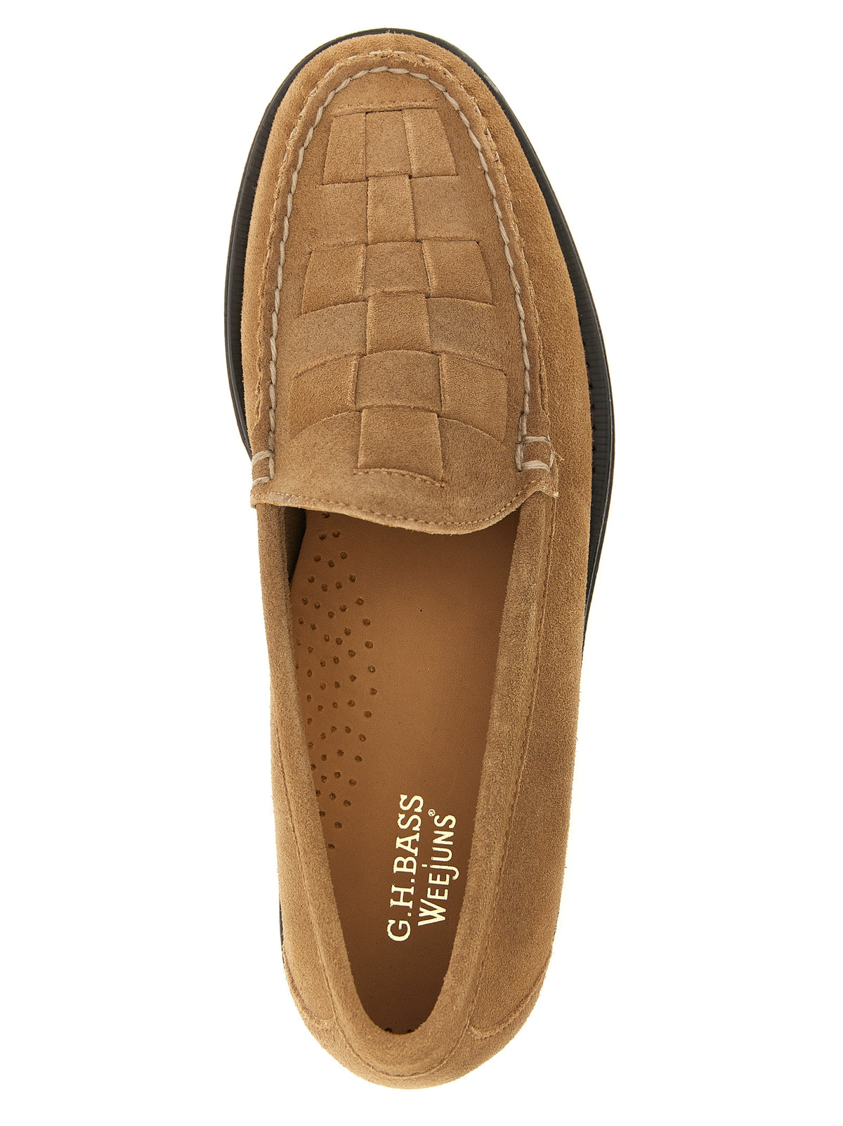 G.H. BASS Weejuns Beige Cowhide Slip-On Loafers for Men