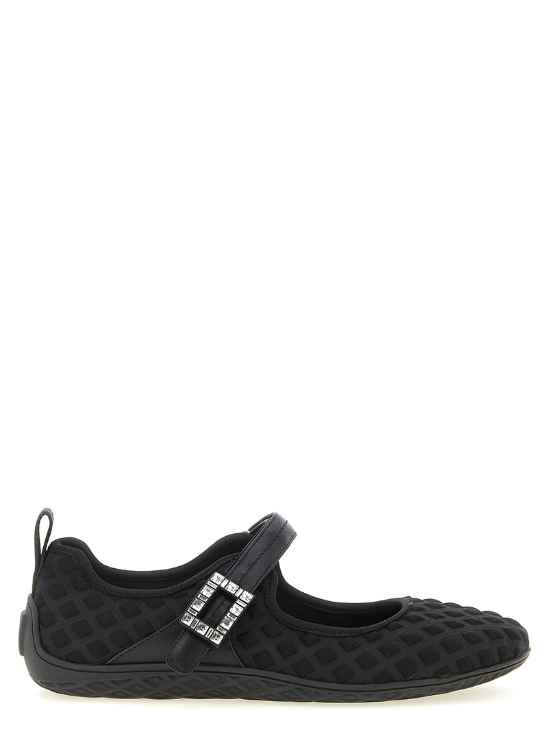 Ballerines Roger Vivier en polyamide noir