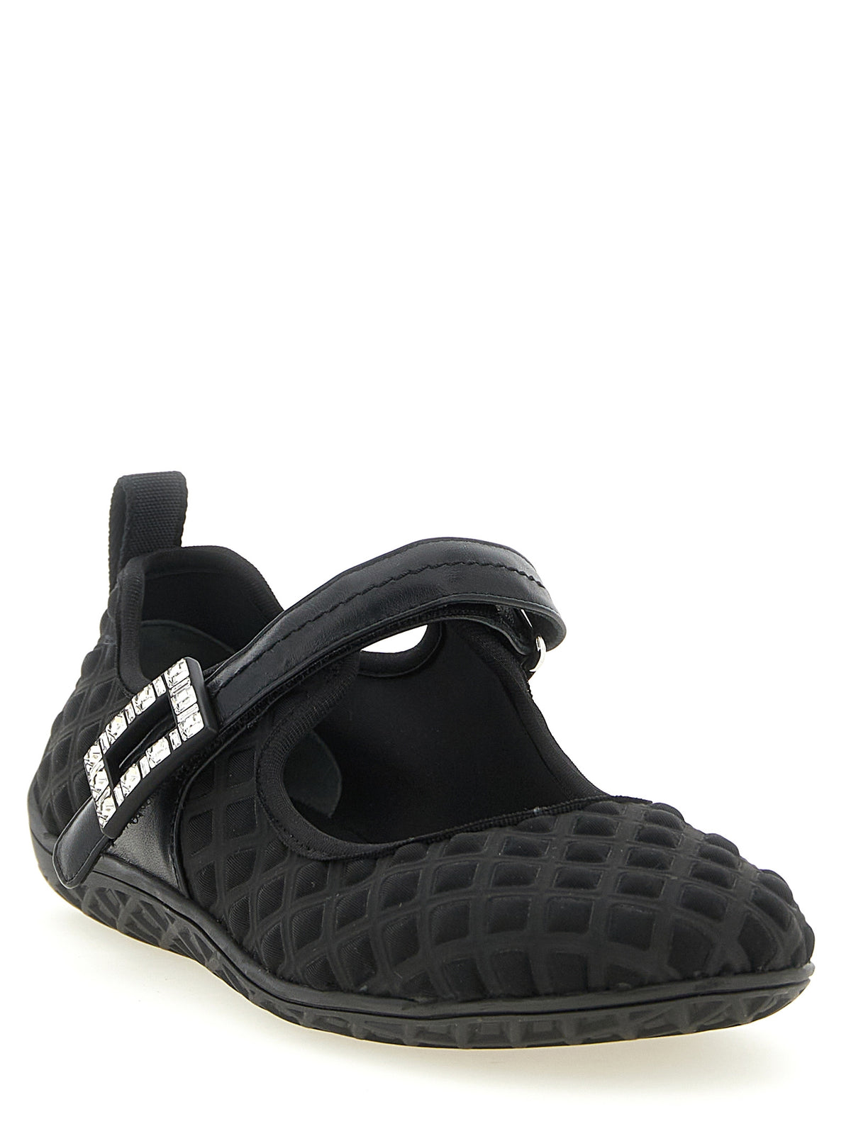 Roger Vivier Black Polyamide Ballet Flats