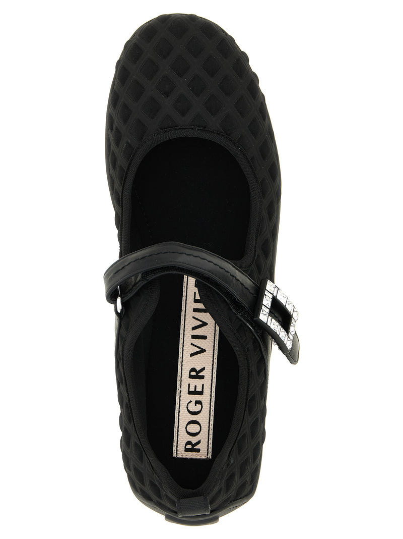 Ballerines Roger Vivier en polyamide noir