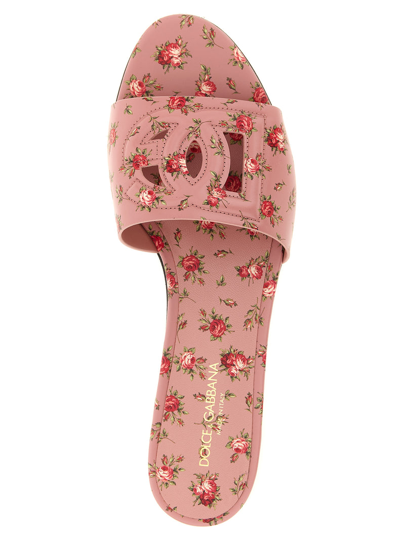 Dolce & Gabbana Multicolor Calfskin Slides for Women