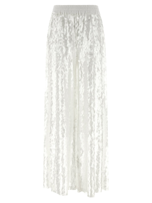 Pantalon décontracté Norma Kamali en nylon blanc