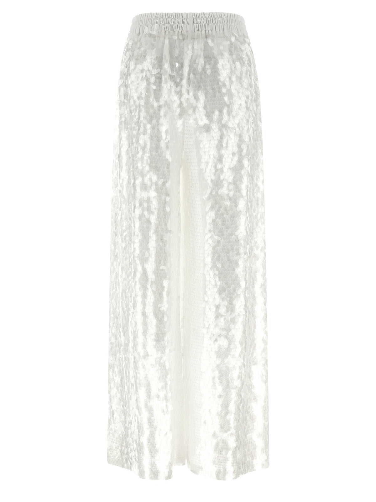 Pantalon décontracté Norma Kamali en nylon blanc