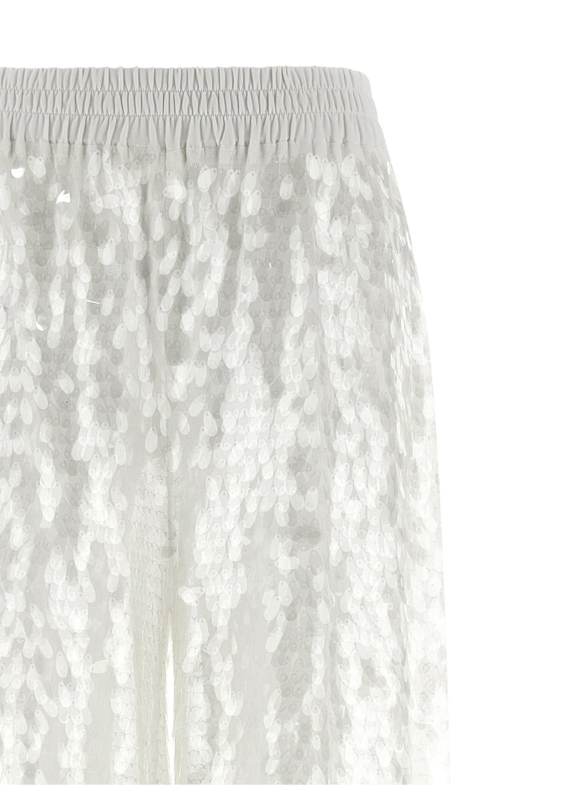 Pantalon décontracté Norma Kamali en nylon blanc