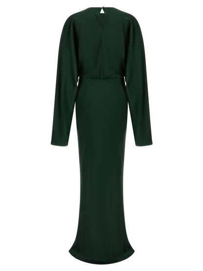 Norma Kamali Bicolor Polyester Long Dress