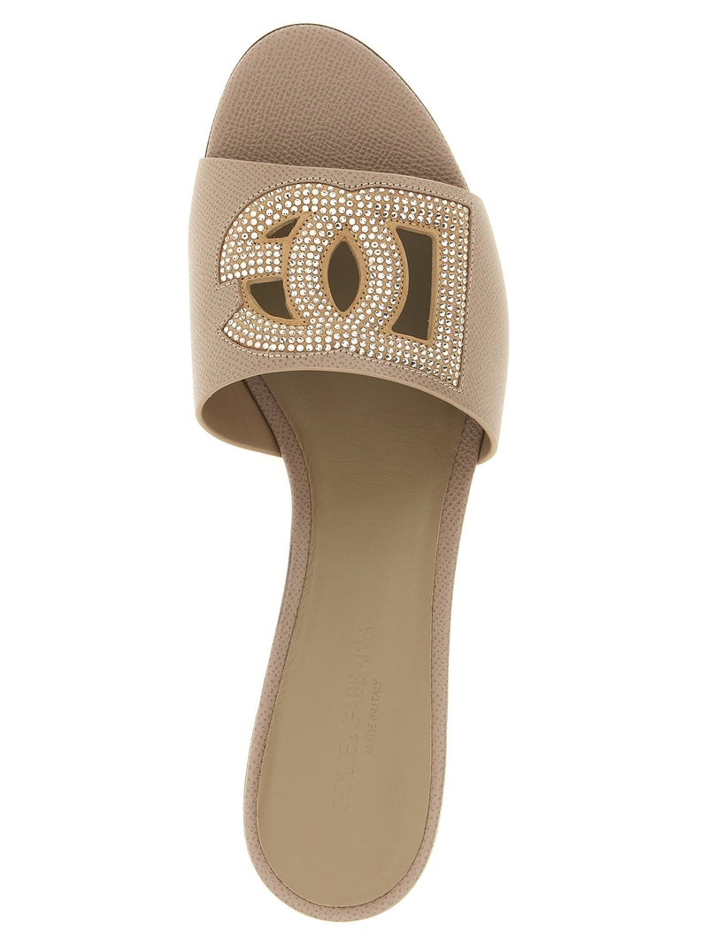Dolce & Gabbana Gray Calfskin Mules - Elegant Footwear