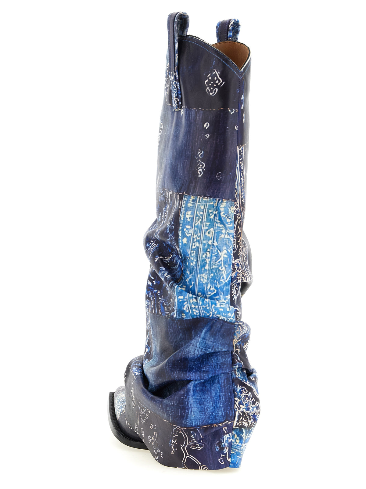 Bottes Chelsea R13 en cuir bleu