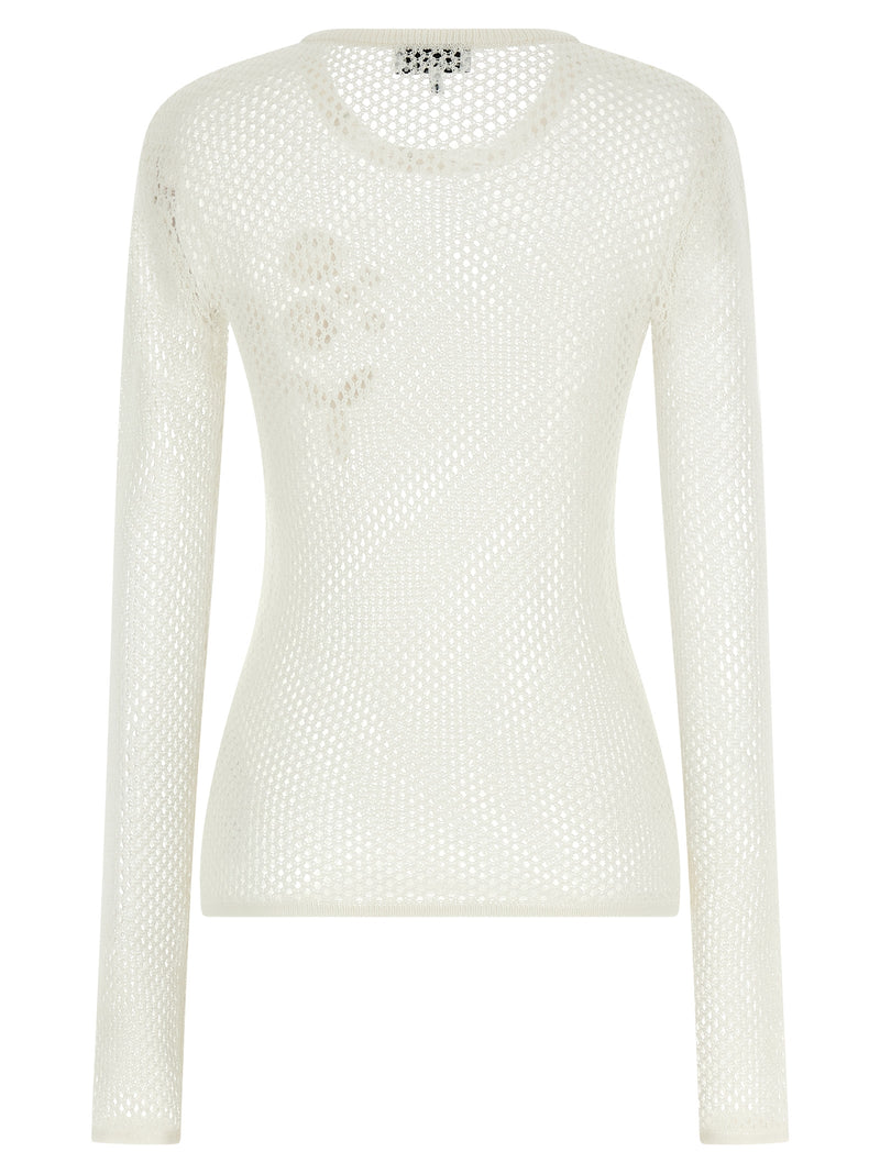 Ganni White Organic Cotton Cardigan - Sustainable Fashion