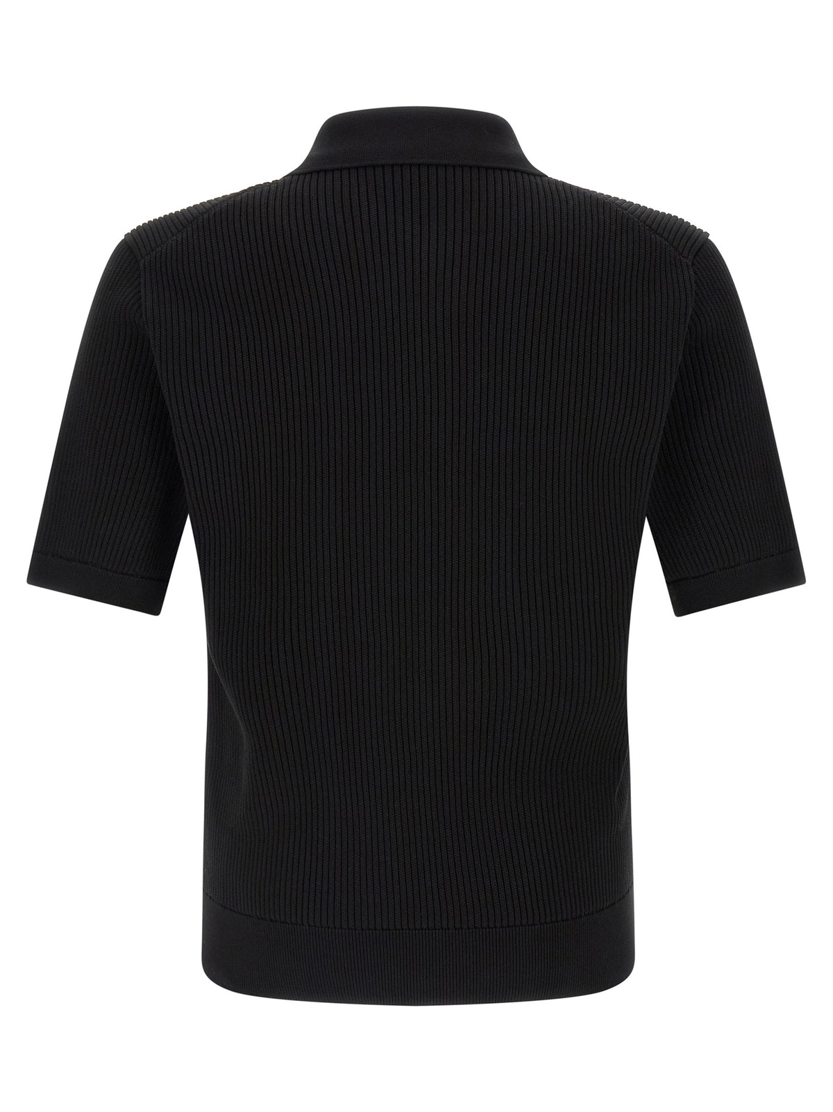 Polo en coton noir Dolce & Gabbana