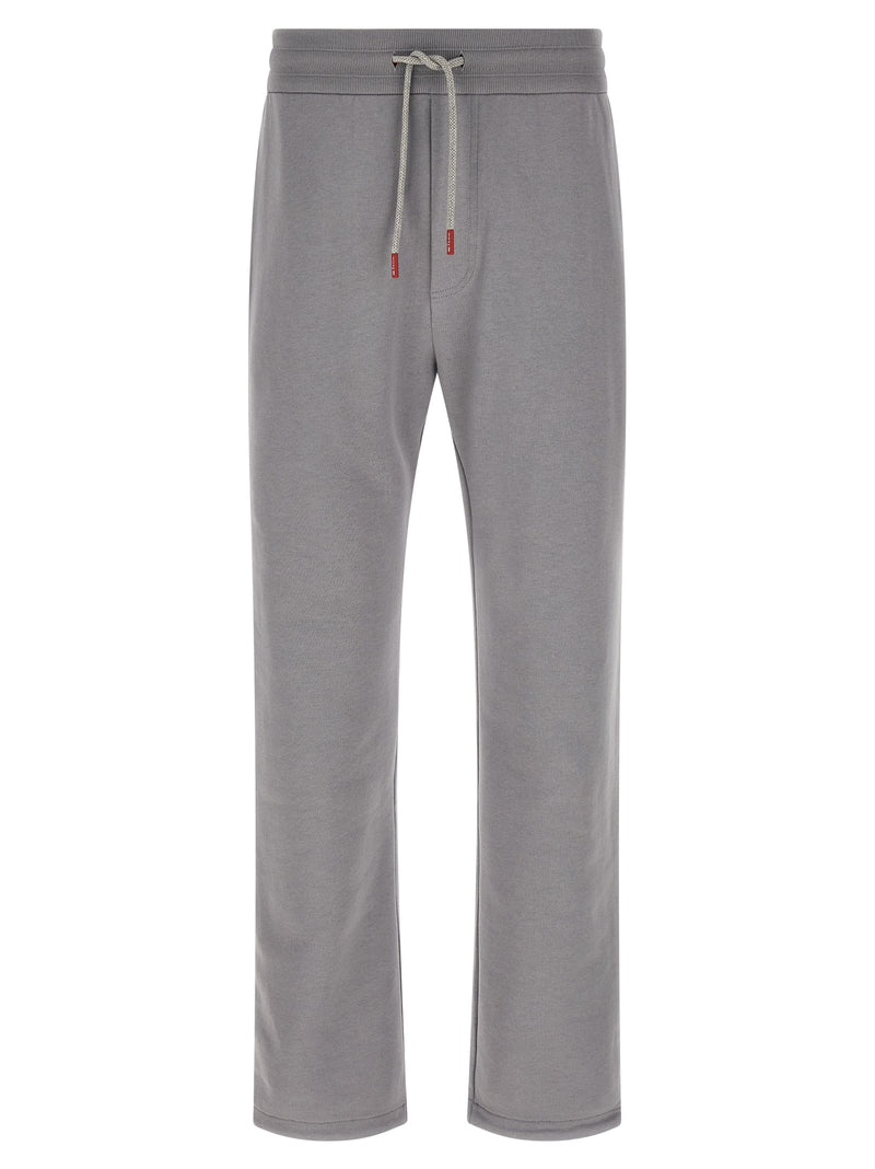 Kiton Gray Cotton Sweatsuit for Men