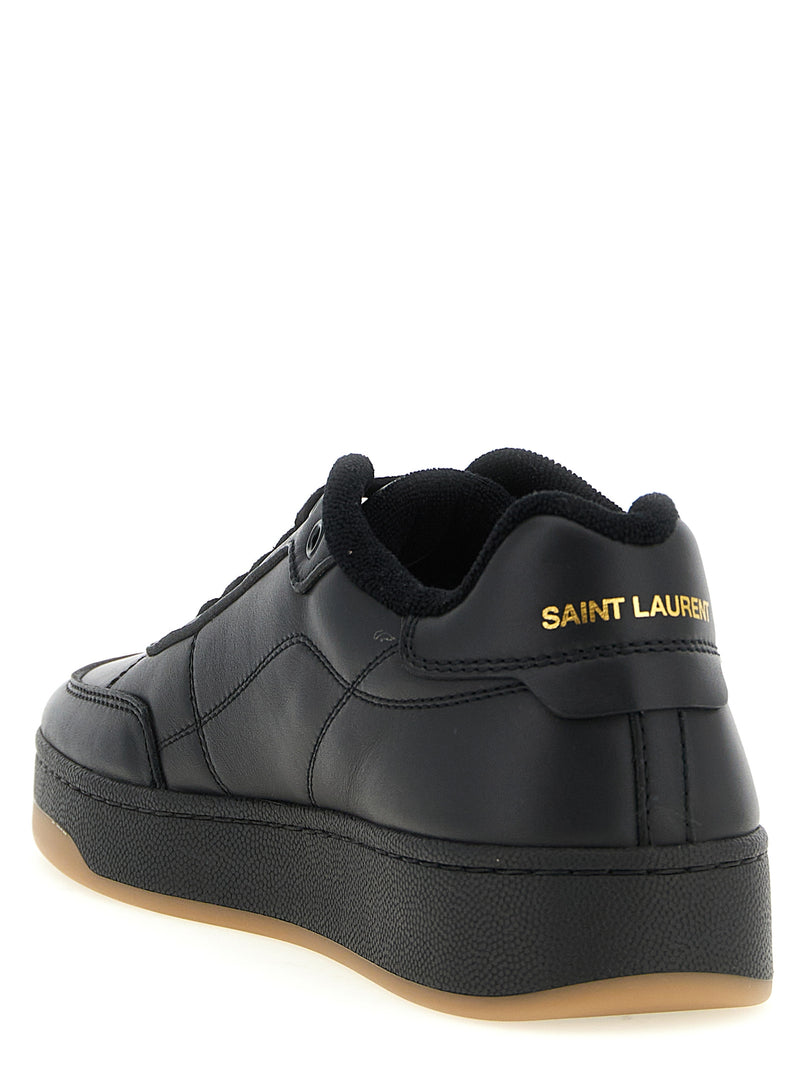 Baskets basses Saint Laurent en cuir de veau noir