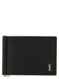 Saint Laurent Black Calfskin Money Clip