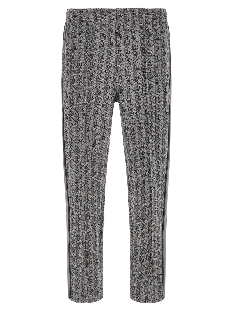 Lacoste Gray Polyester Joggers - Luxury Athleisure Wear