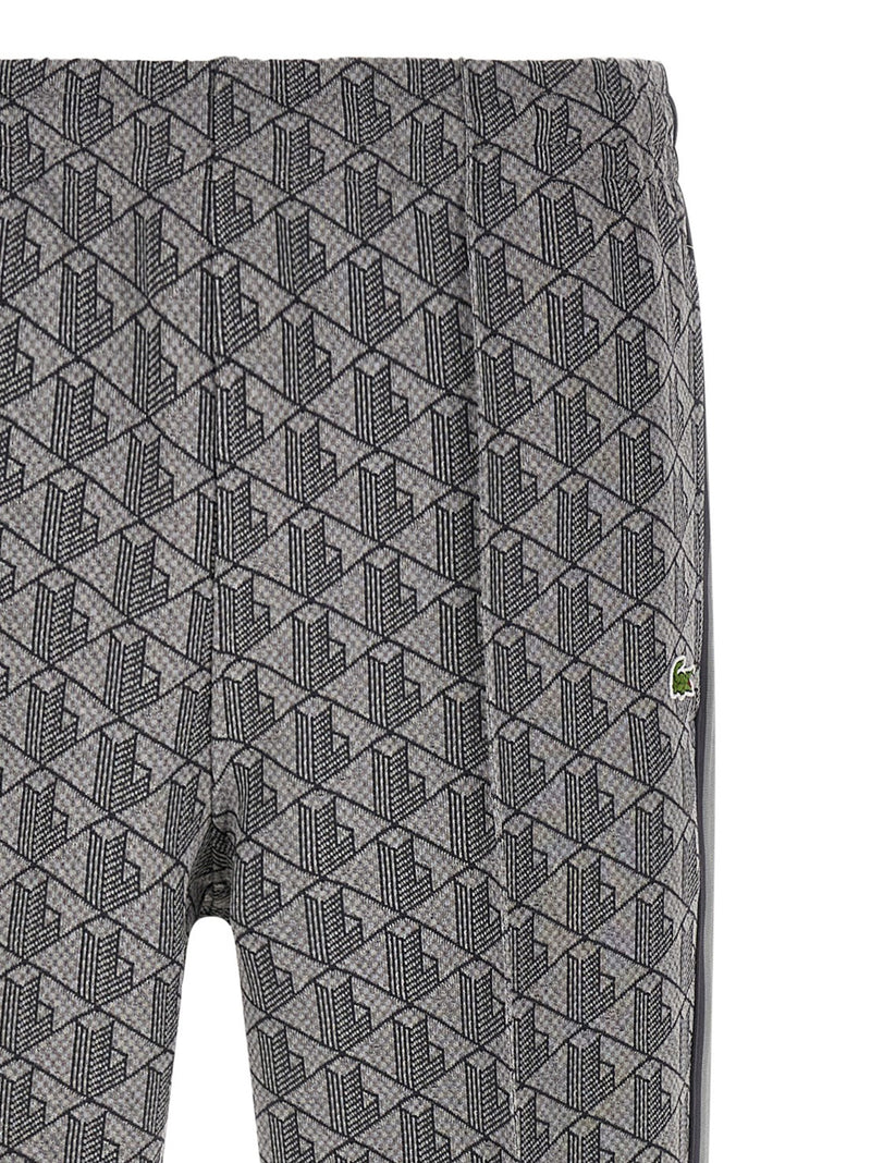 Lacoste Gray Polyester Joggers - Luxury Athleisure Wear