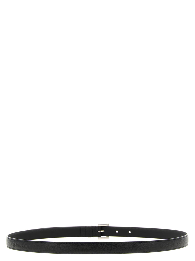 Ceinture Saint Laurent en veau noir
