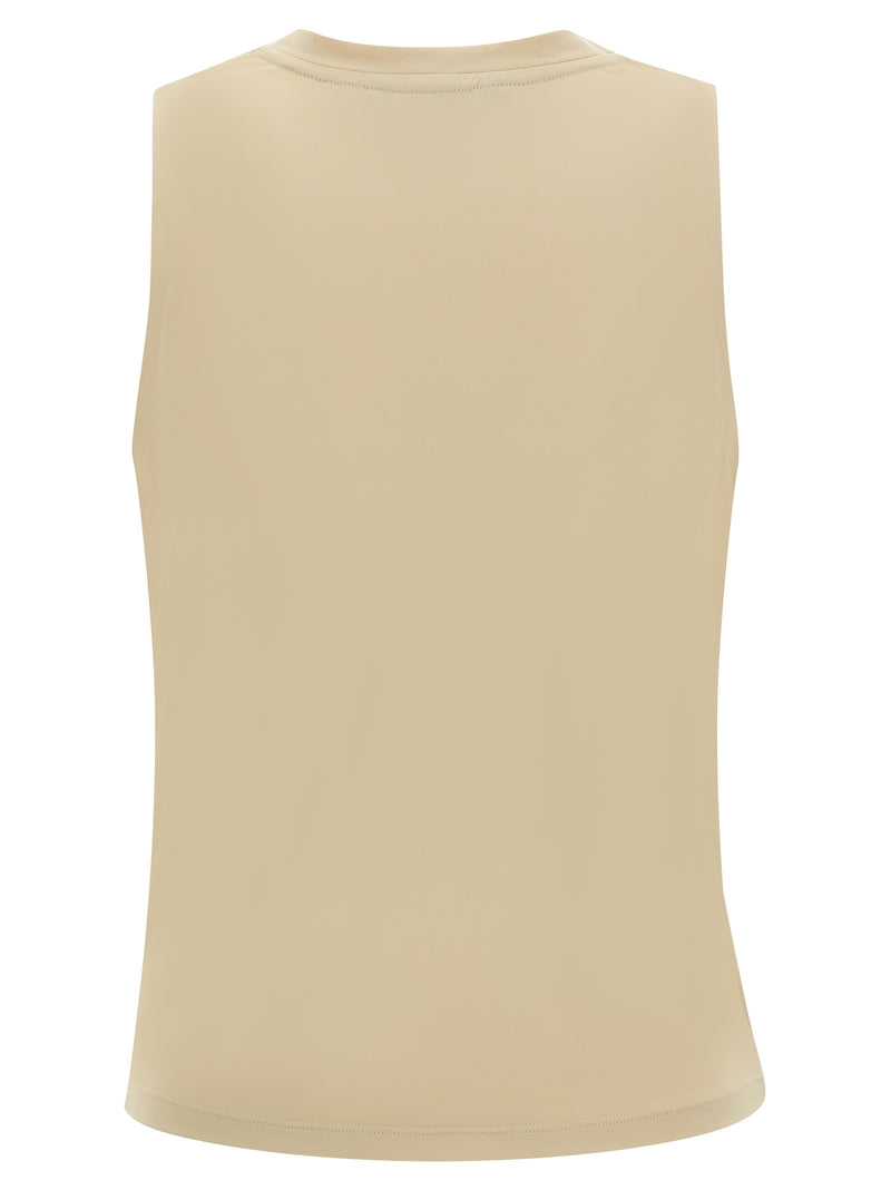 GOLDBERGH Calipso Beige Polyamide Sport Bra for Women