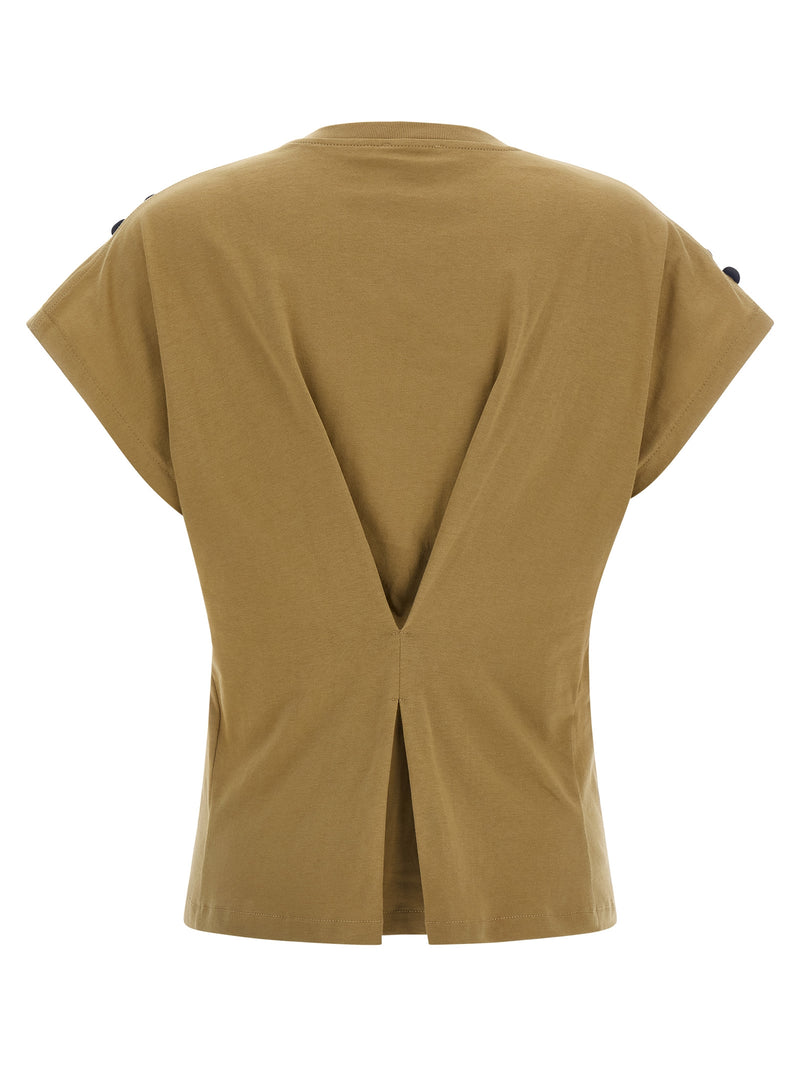 T-shirt en coton marron NUDE